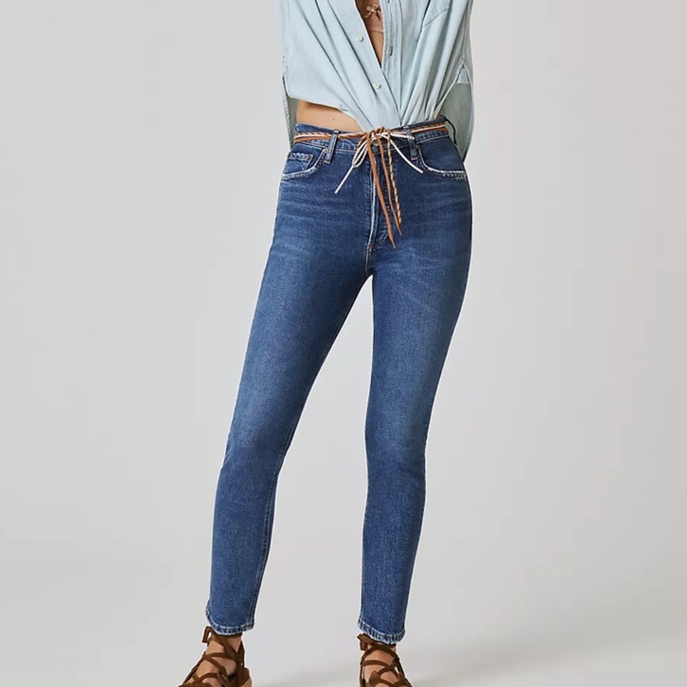 AGOLDE Nico High-Rise Slim Straight Jeans